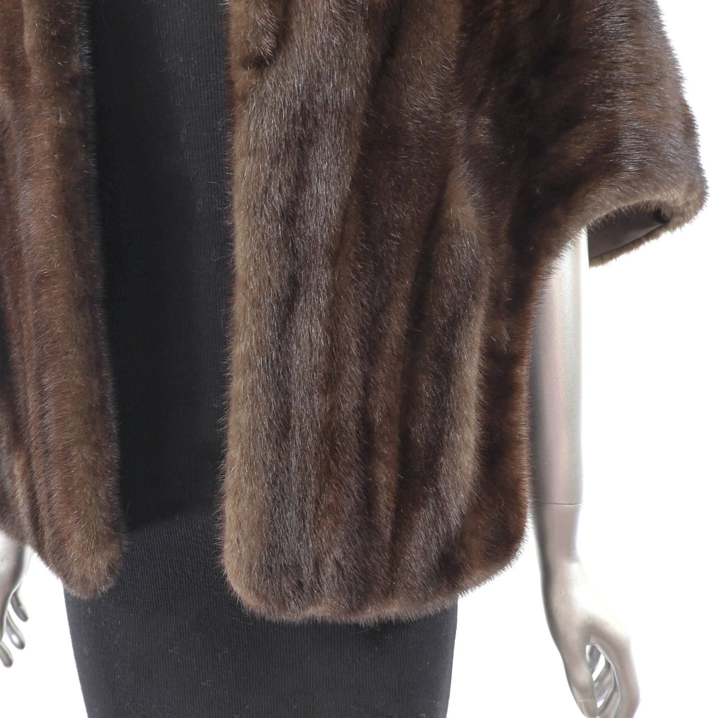 Brown Mink Stole- Size Free