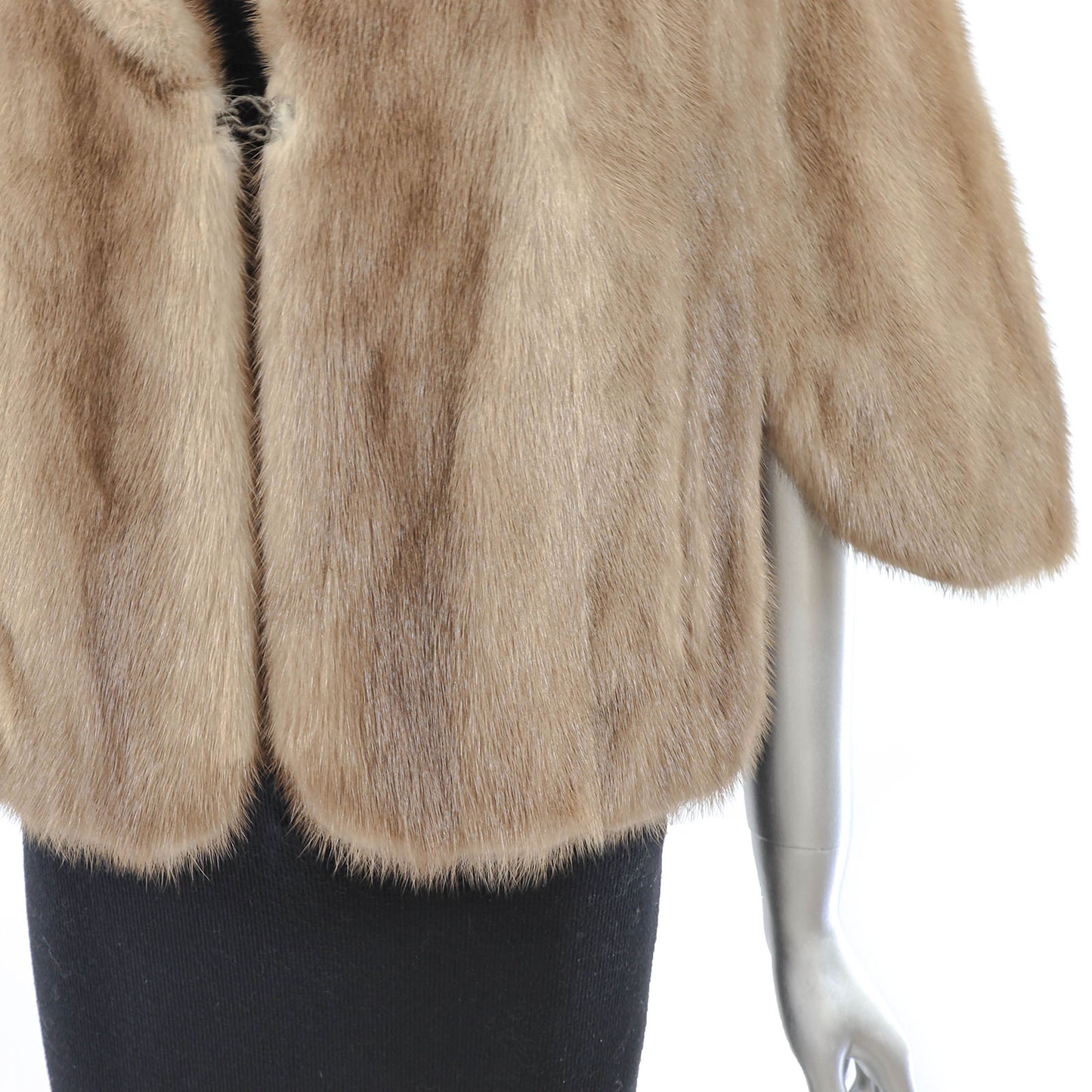 Light Brown Mink Stole- Size M