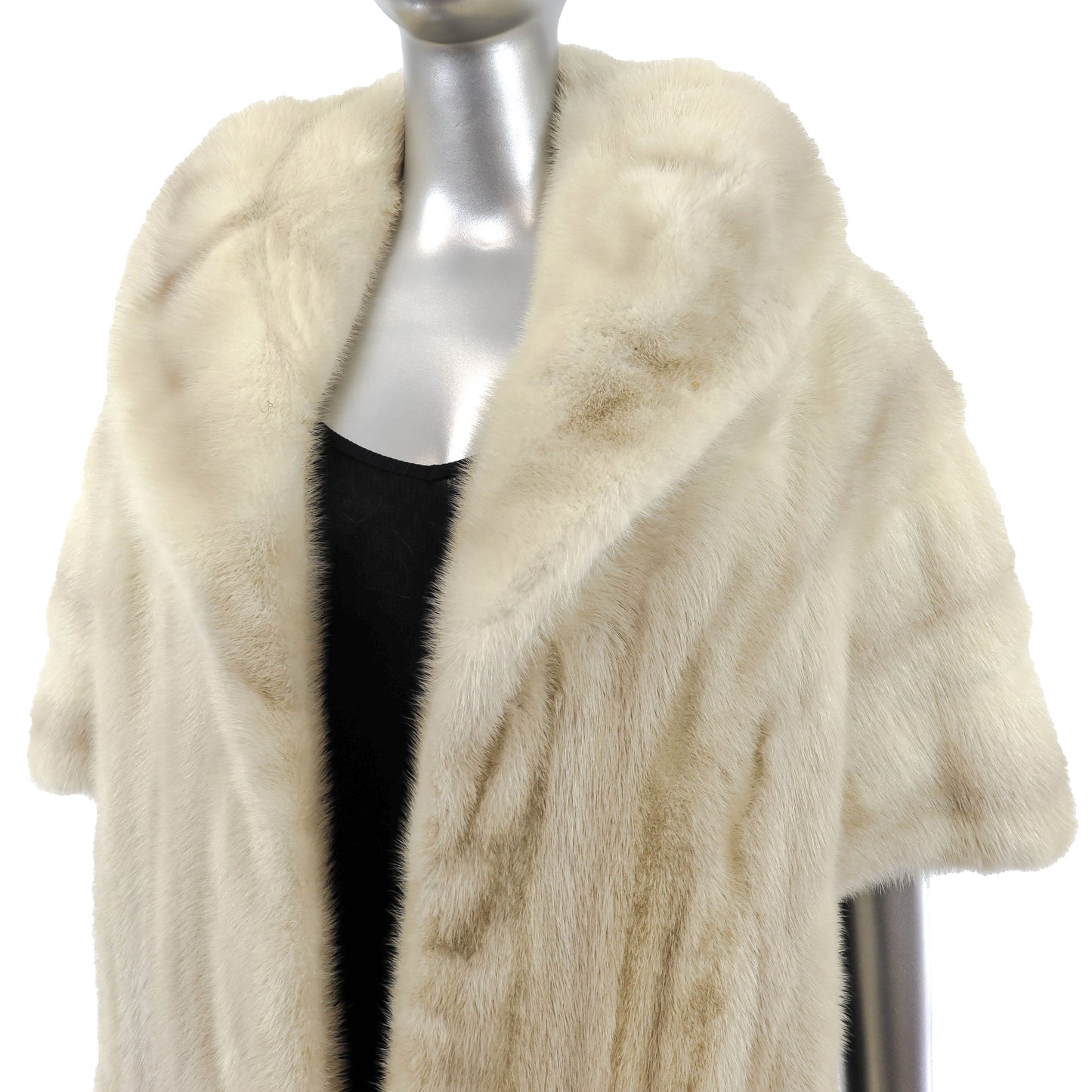 Ivory Mink Stole- Size Free