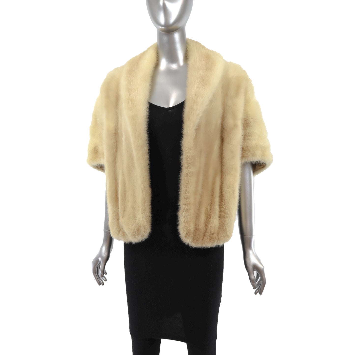 Ivory Mink Stole- Size Free