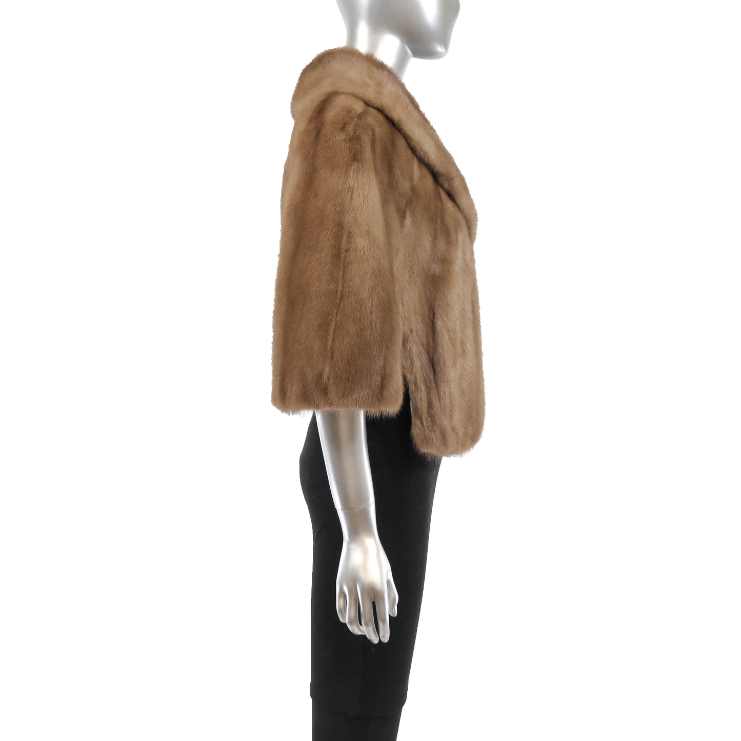 Light Brown Mink Stole- Size M