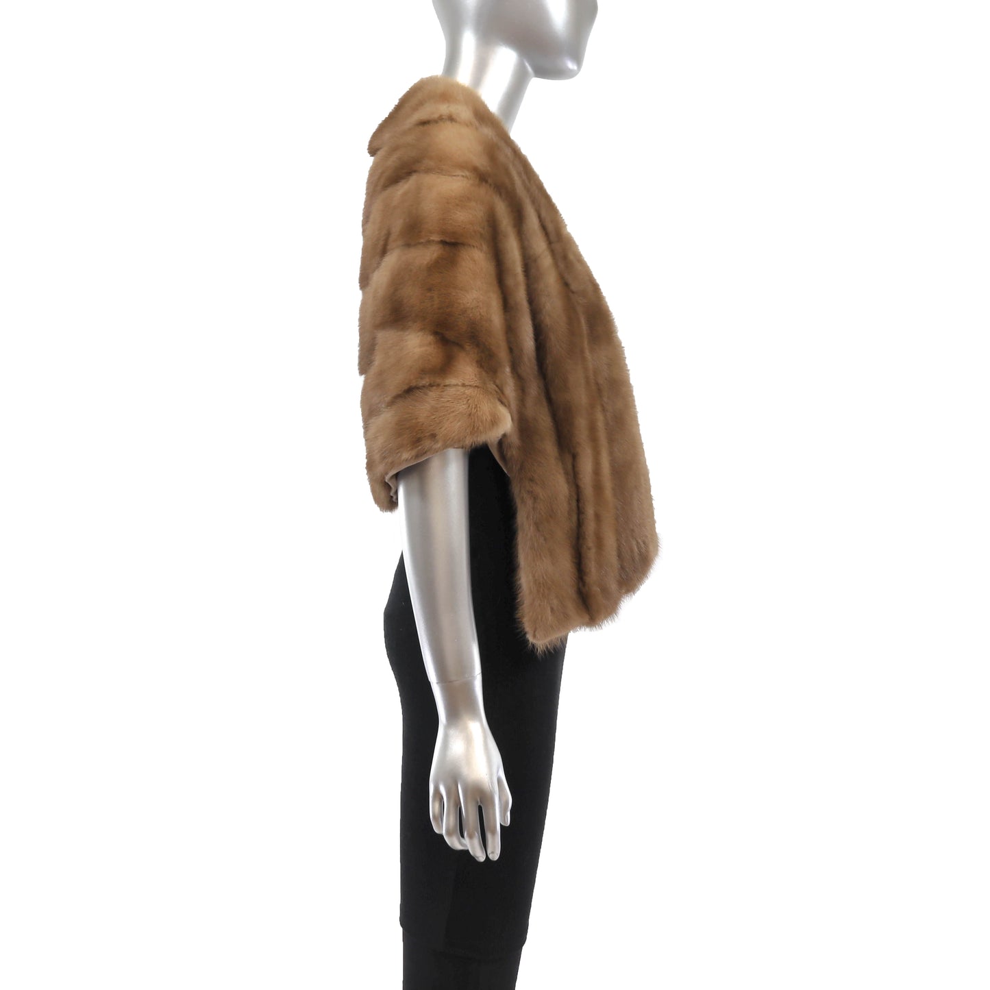 Light Brown Mink Stole- Size Free