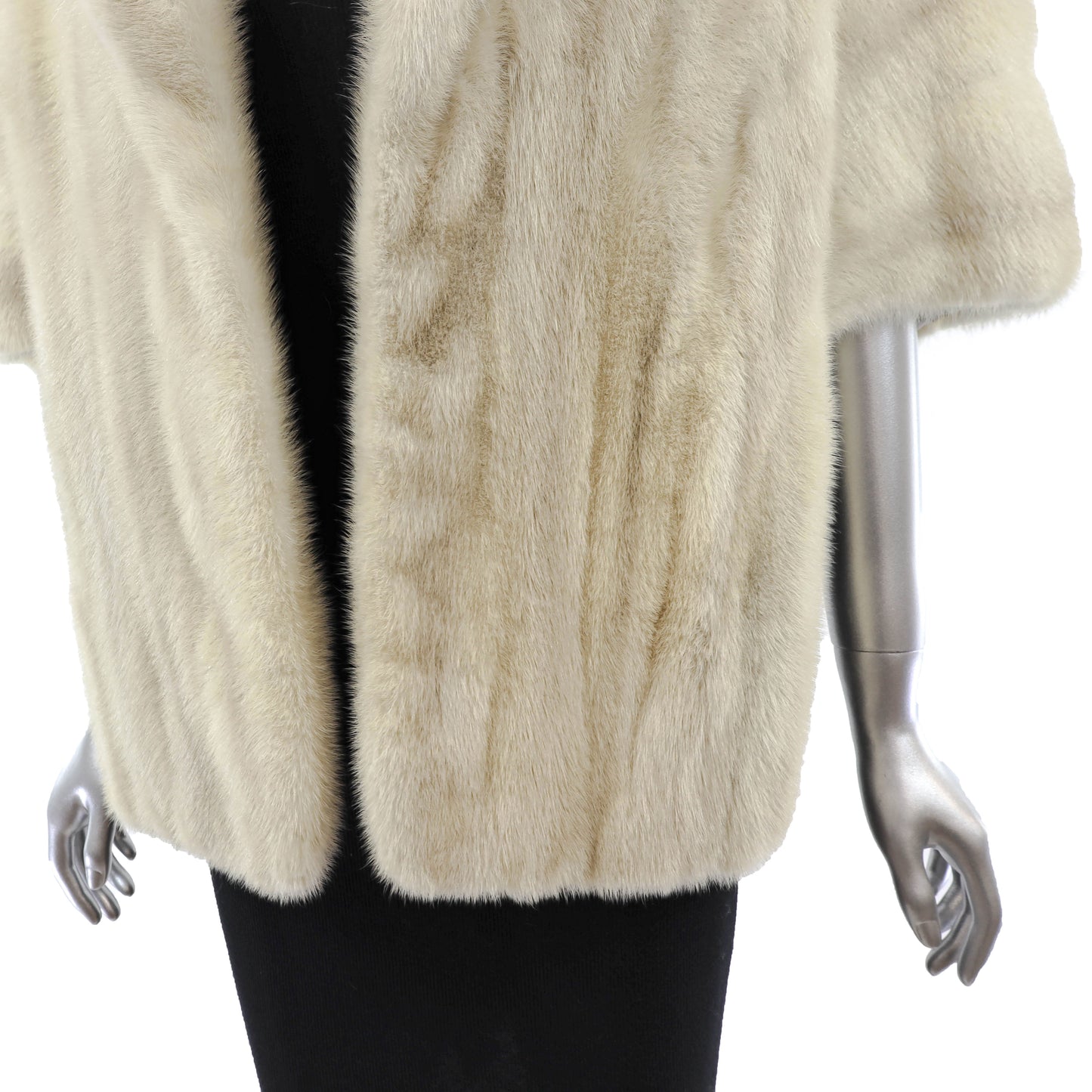 Ivory Mink Stole- Size Free