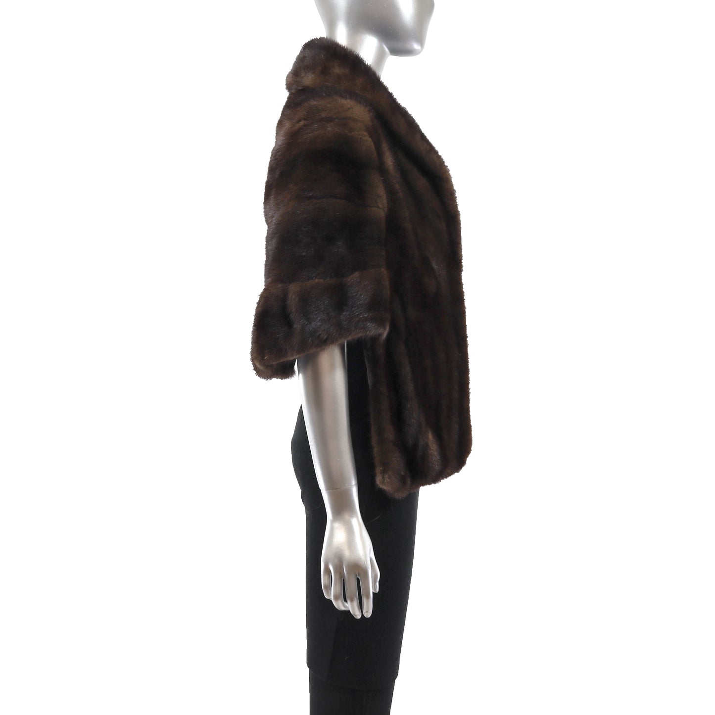 Brown Mink Stole- Size Free