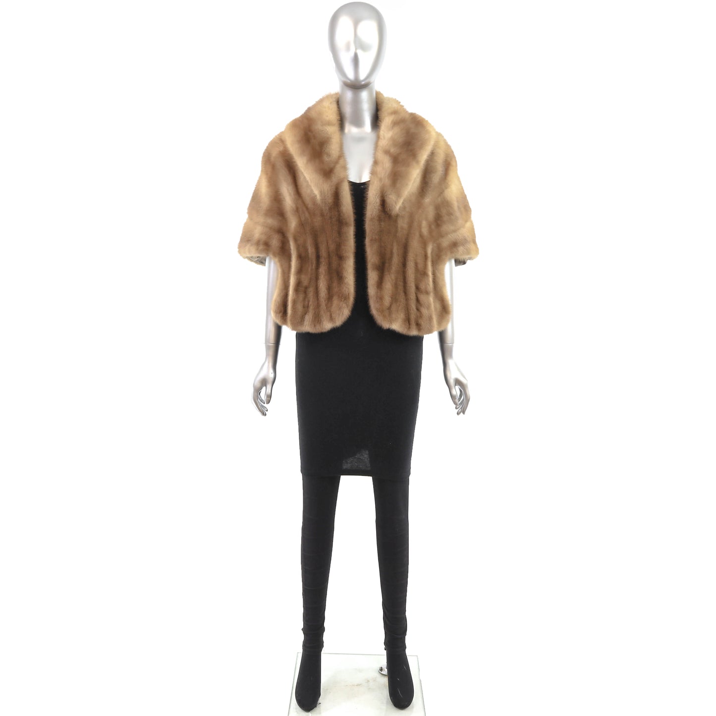 Light Brown Mink Stole- Size Free