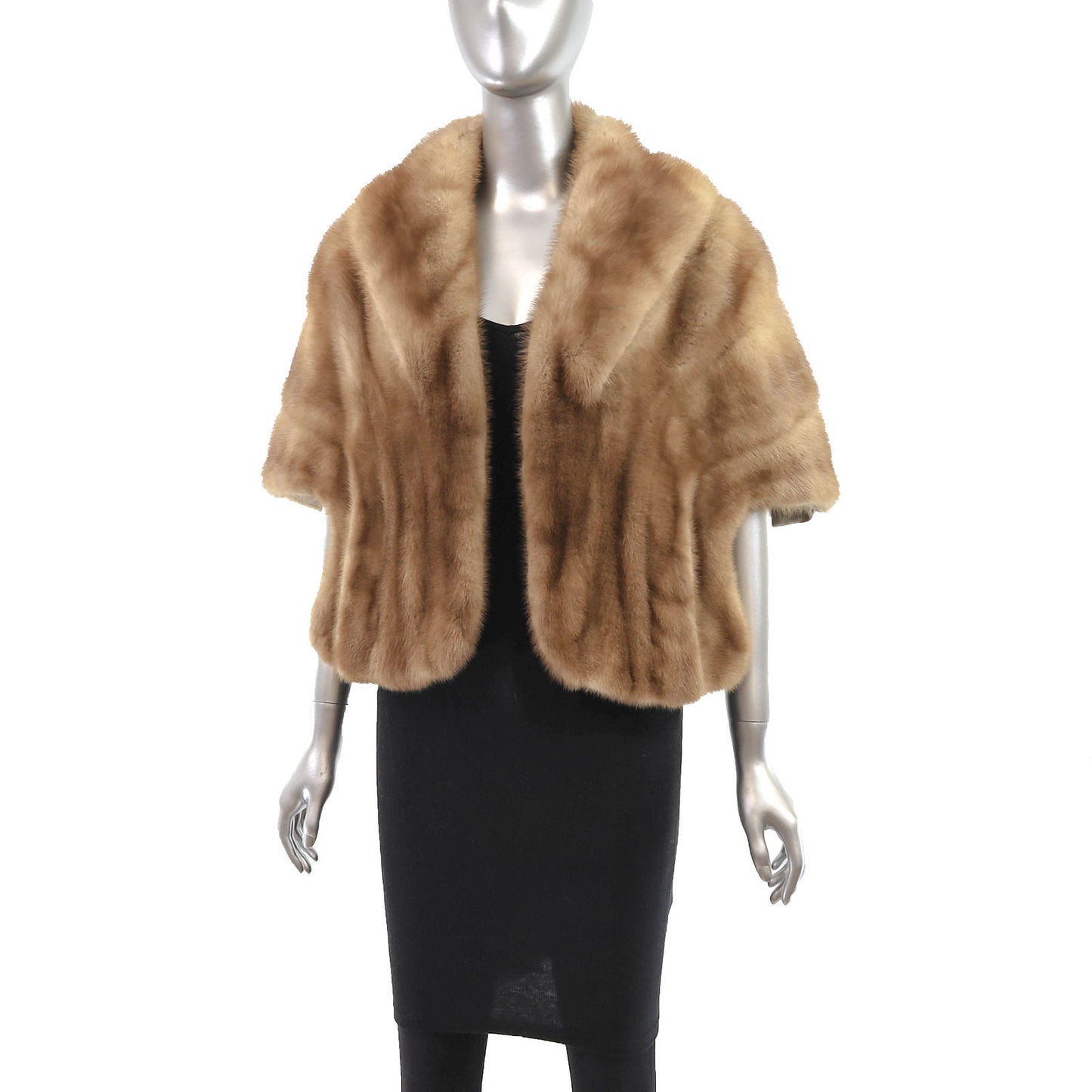 Light Brown Mink Stole- Size Free