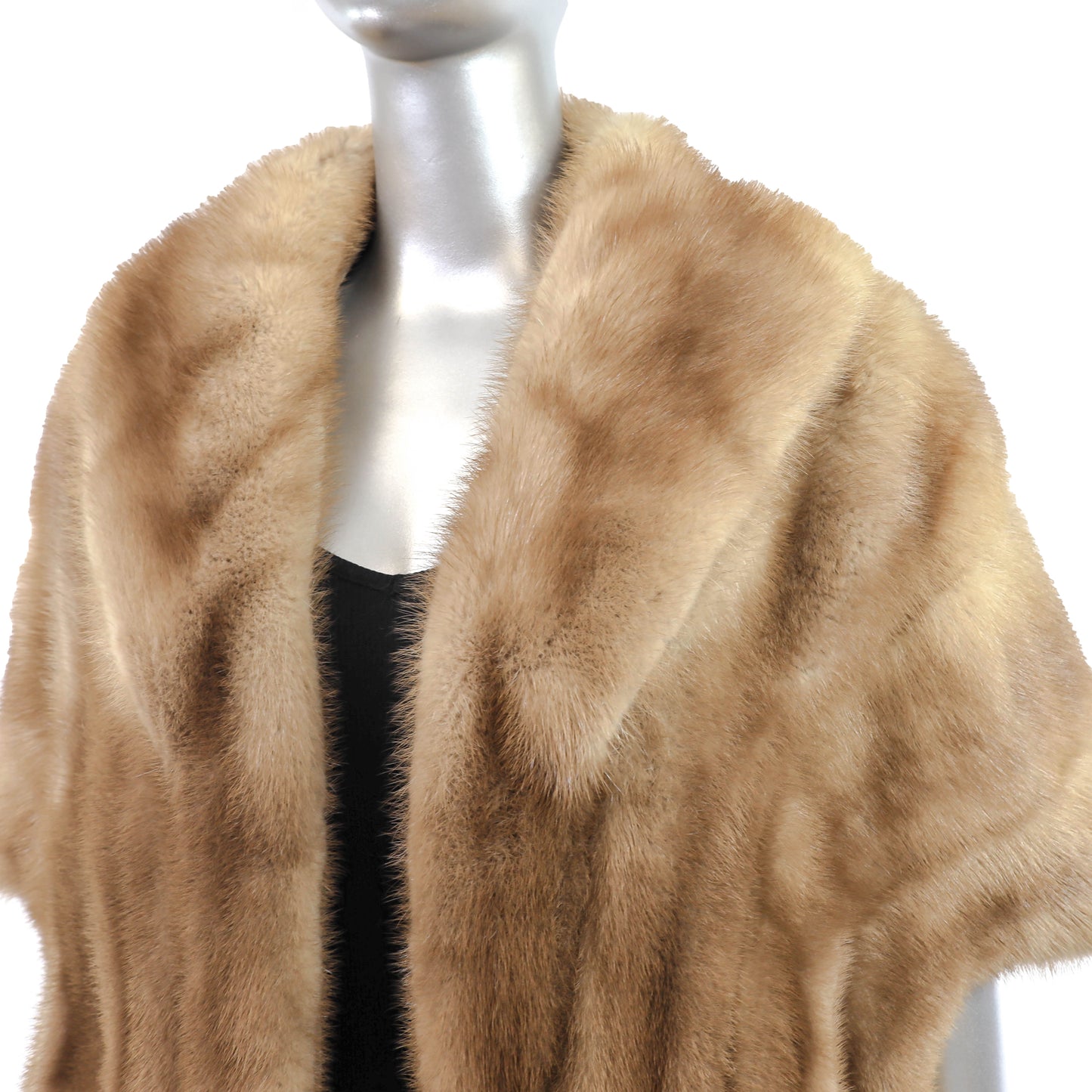 Light Brown Mink Stole- Size Free