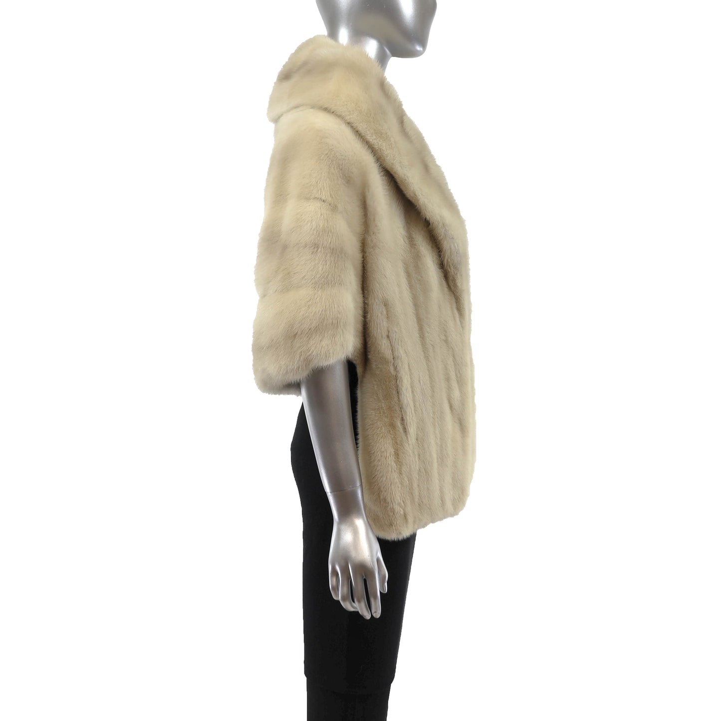 Ivory Mink Stole- Size Free