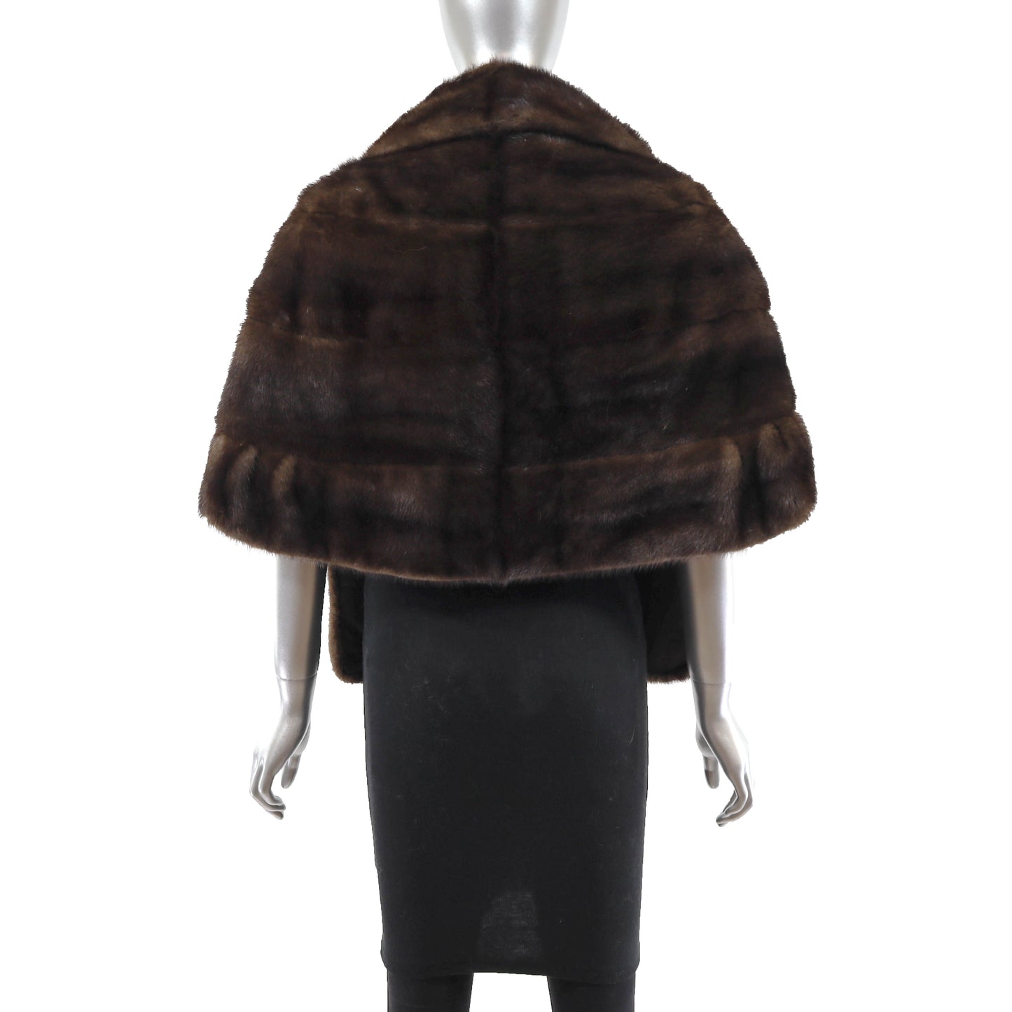 Brown Mink Stole- Size Free