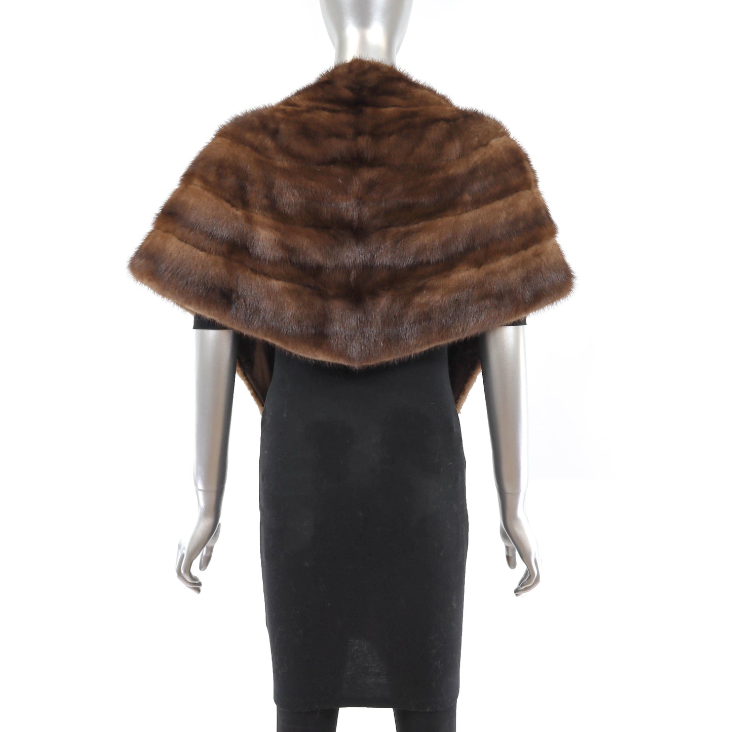 Brown Mink Stole- Size S