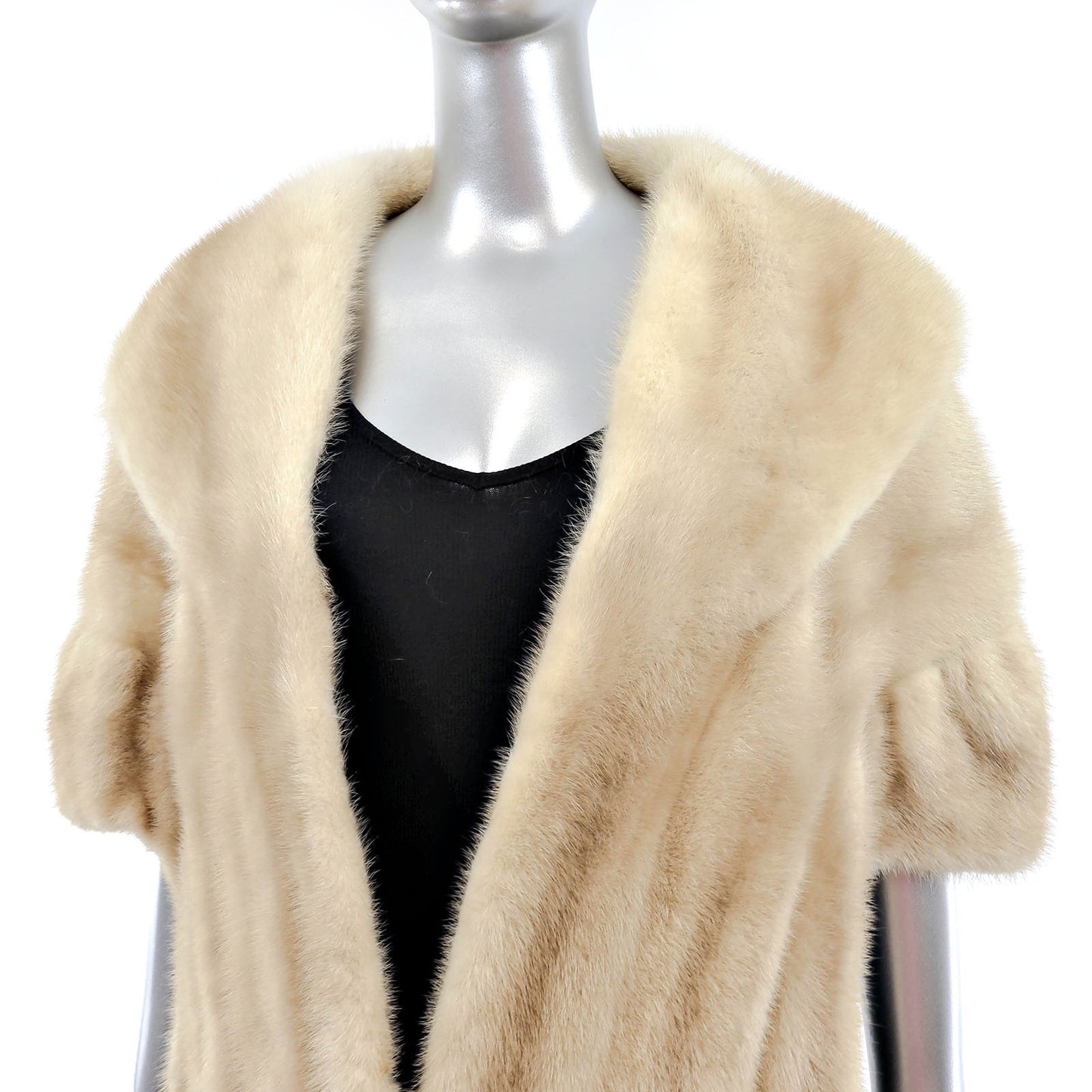 Beige Mink Stole- Size Free