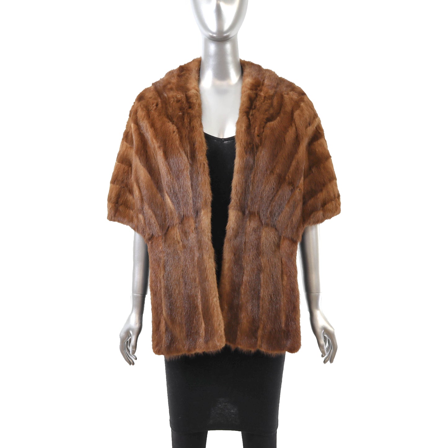 Brown Mink Stole- Size Free