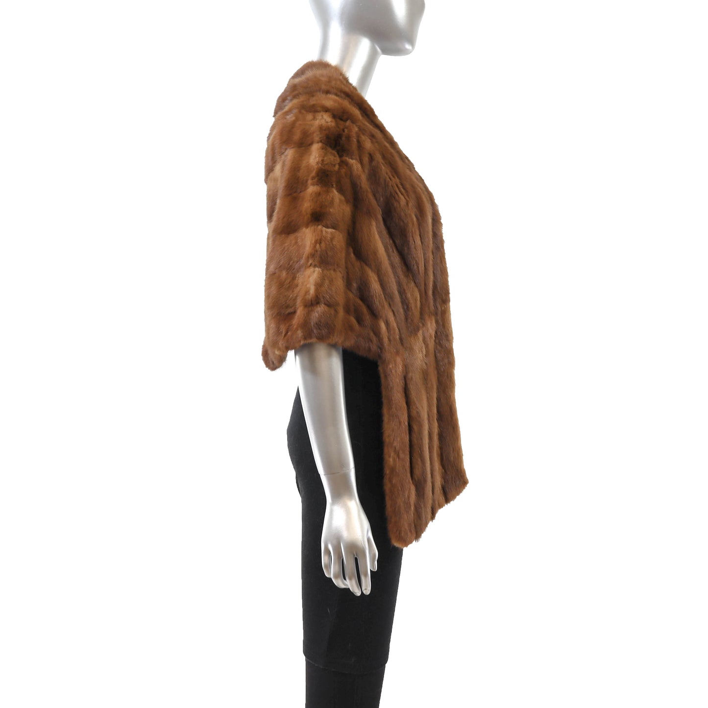 Brown Mink Stole- Size Free