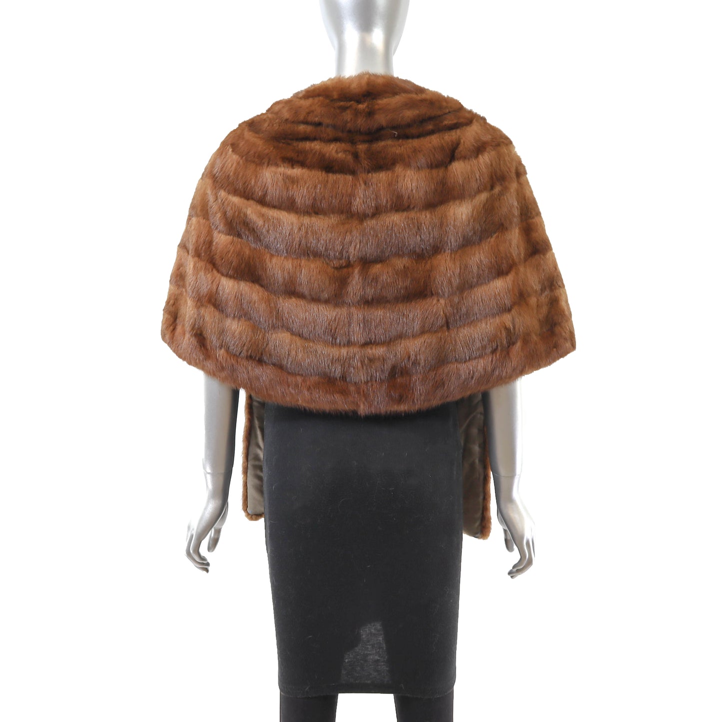 Brown Mink Stole- Size Free