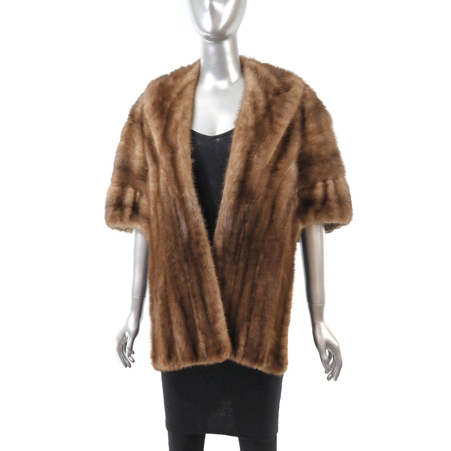 Brown Mink Stole- Size Free