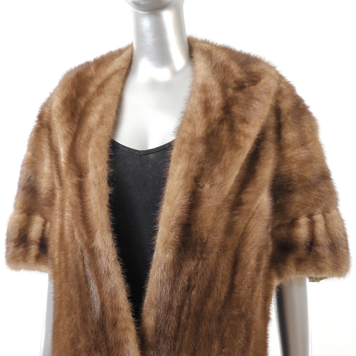 Brown Mink Stole- Size Free