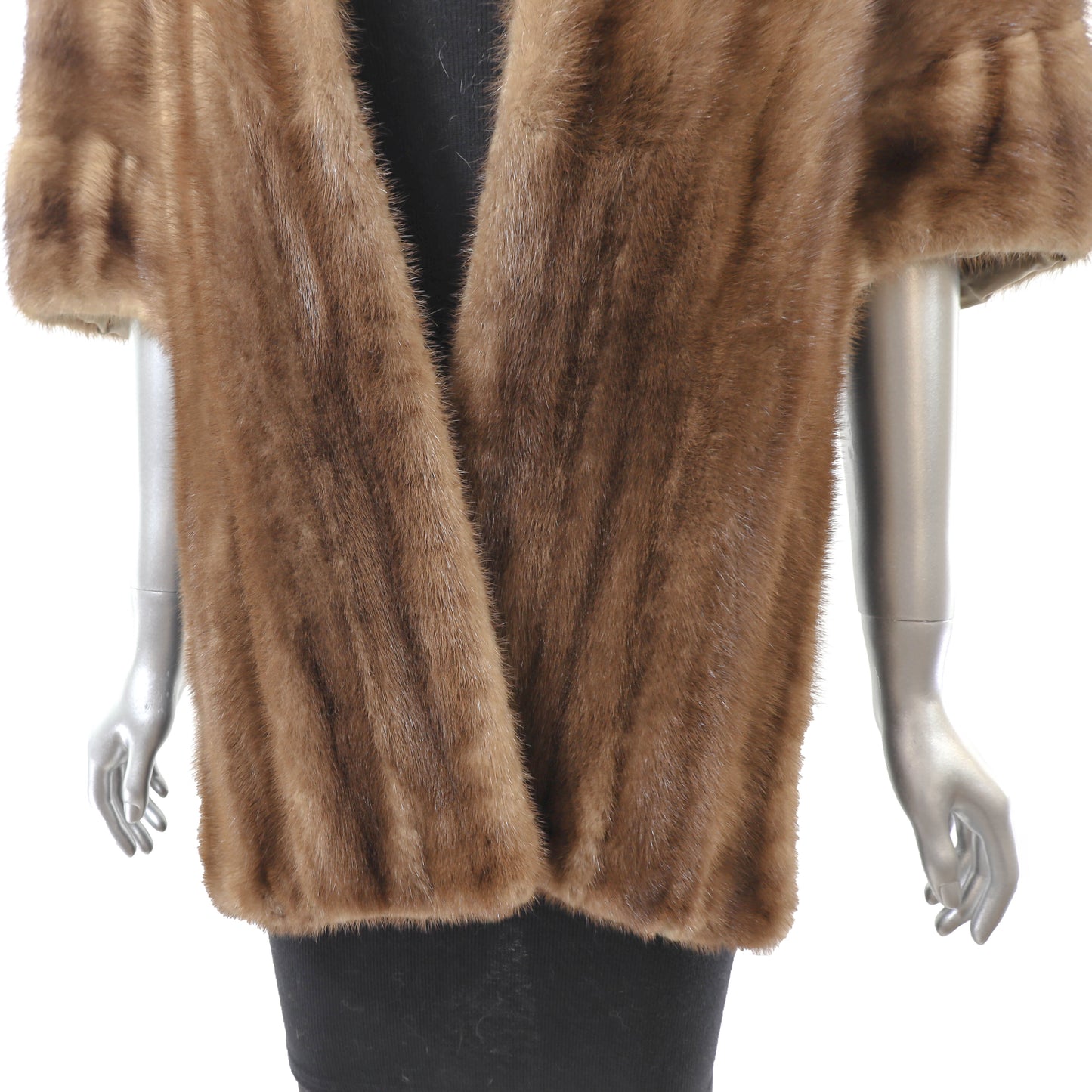 Brown Mink Stole- Size Free