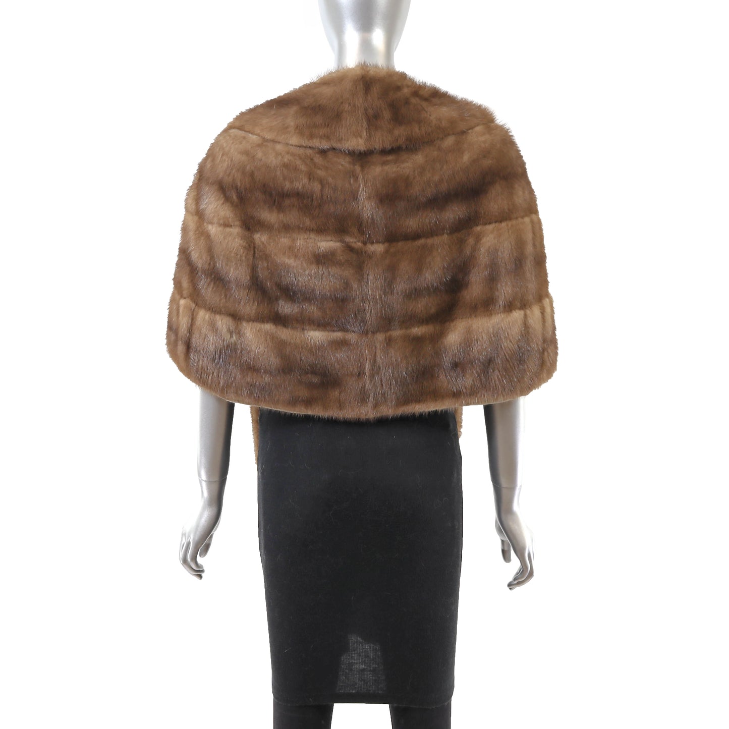 Brown Mink Stole- Size Free