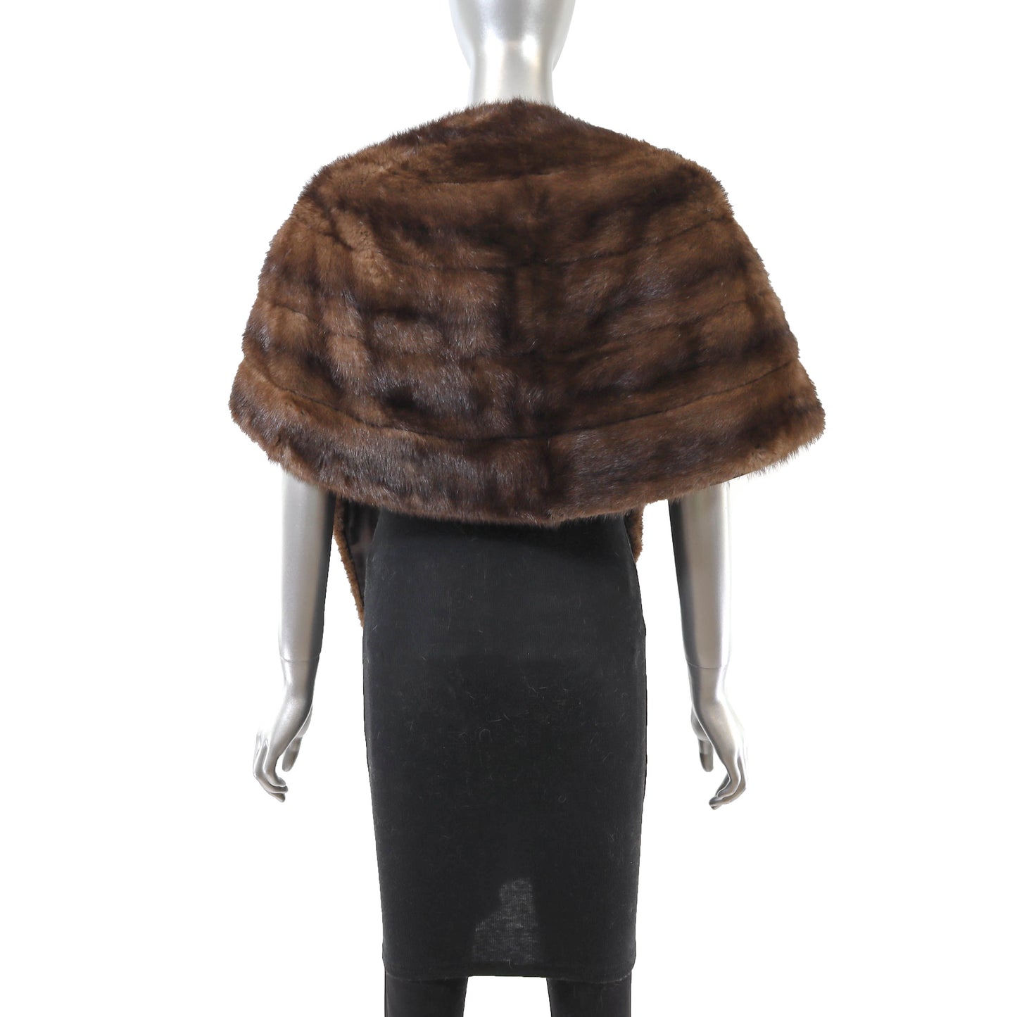 Brown Mink Stole- Size Free