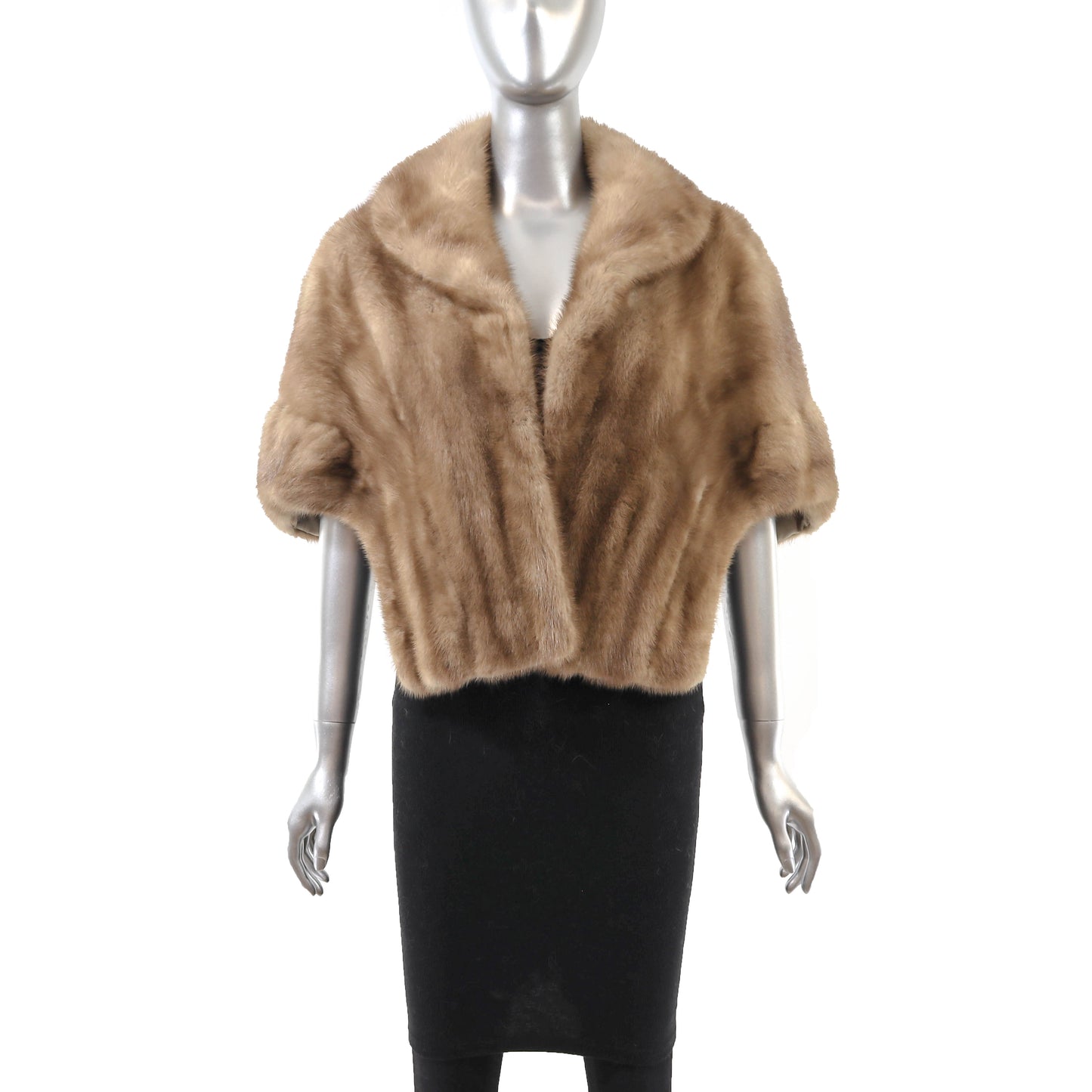 Light Brown Mink Stole- Size M