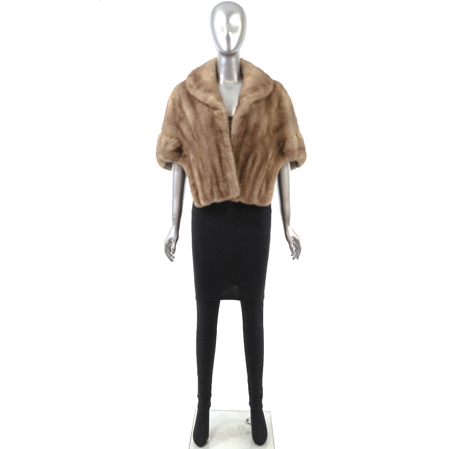 Light Brown Mink Stole- Size M