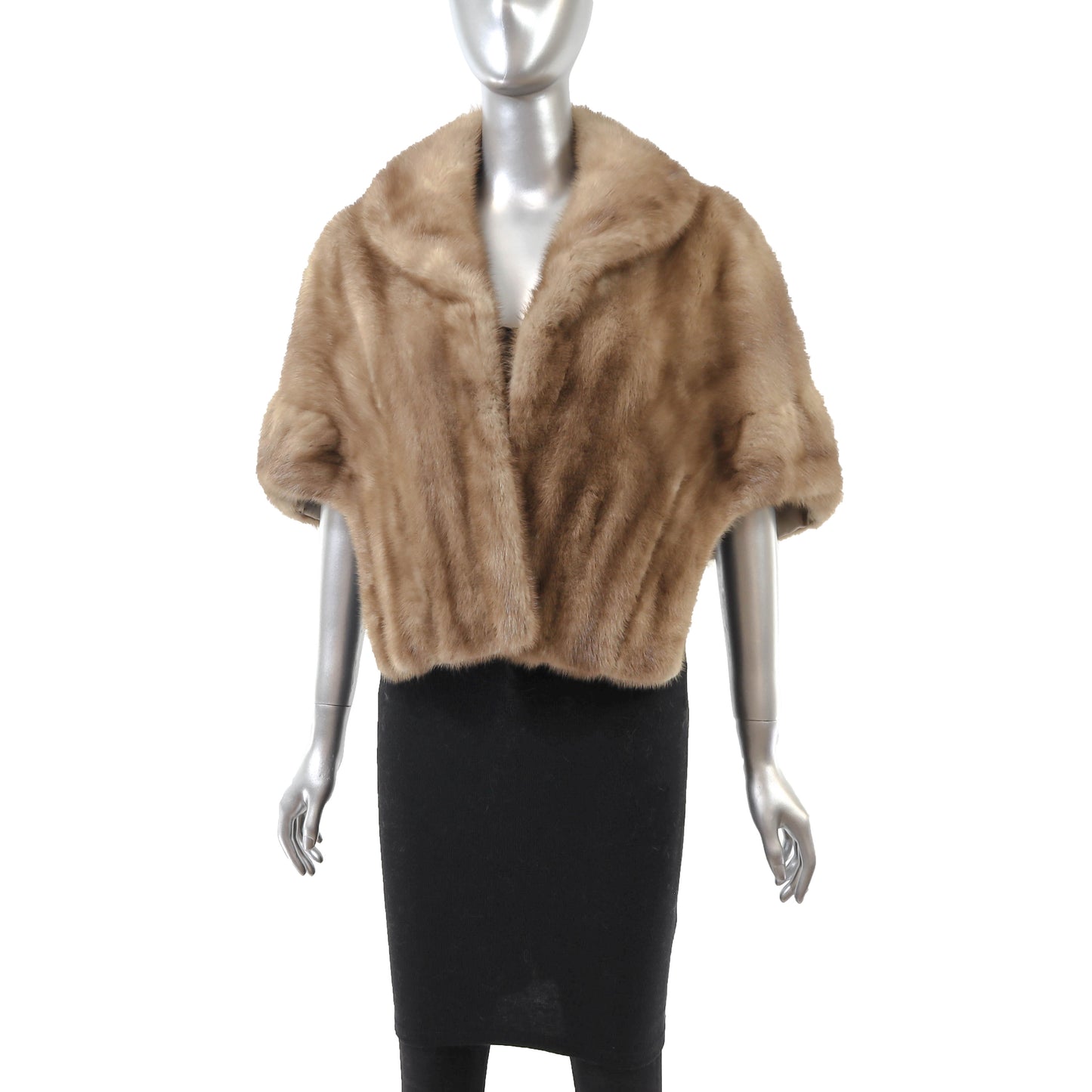 Light Brown Mink Stole- Size M