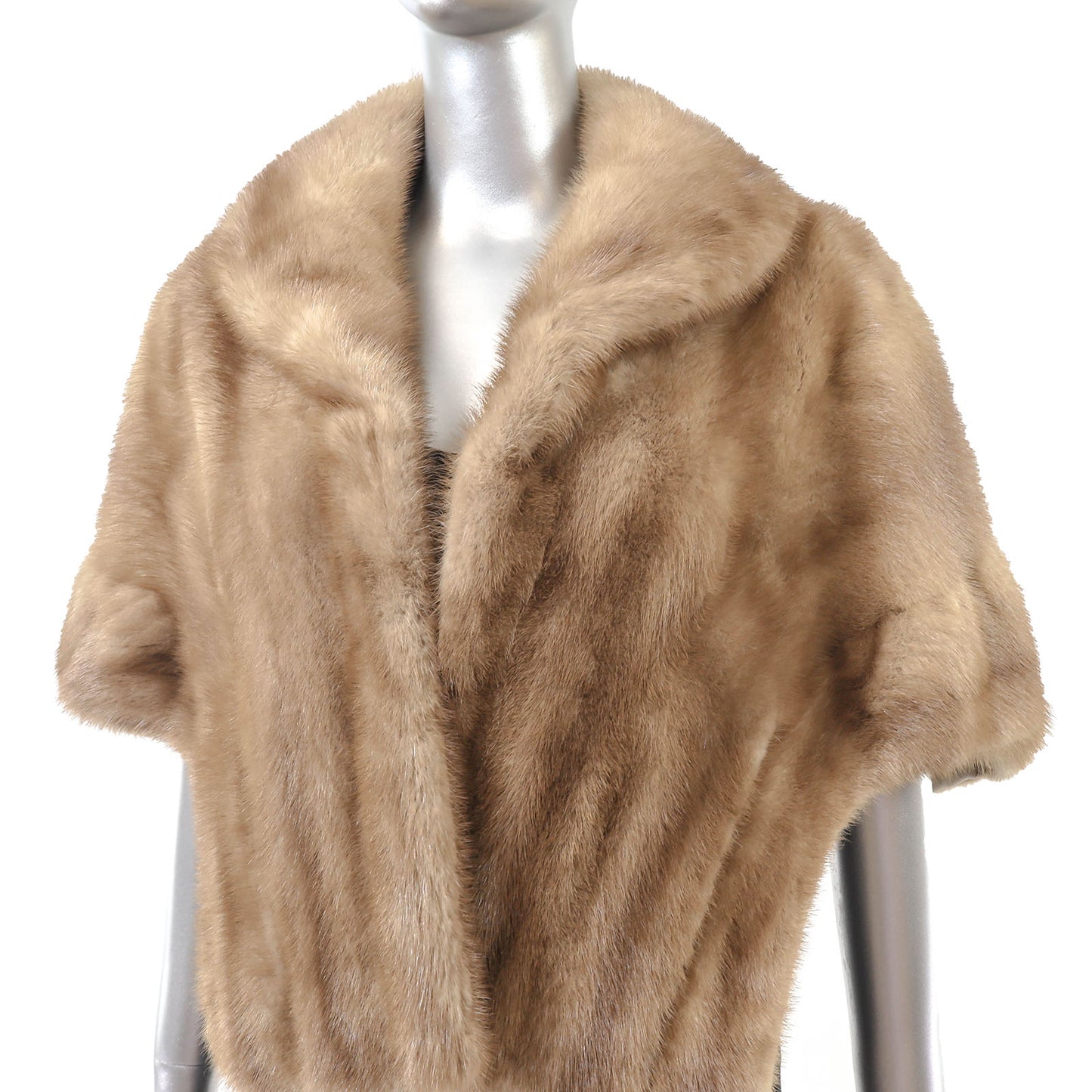 Light Brown Mink Stole- Size M