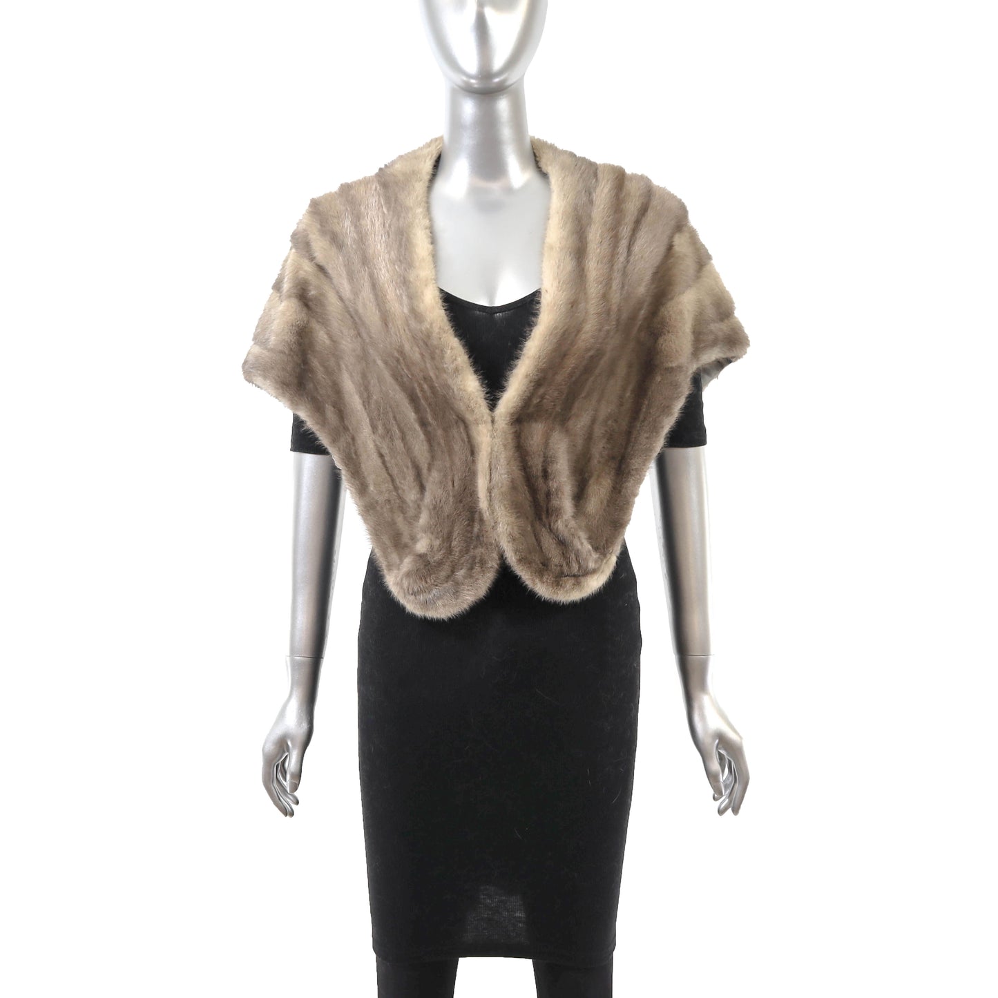 Grey Mink Stole- Size S