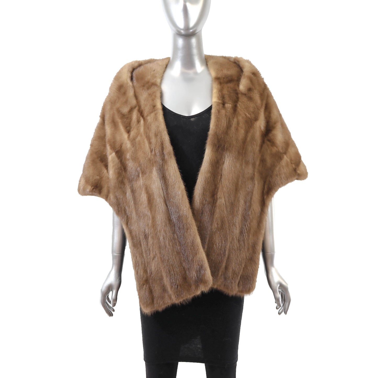 Light Brown Mink Stole- Size Free