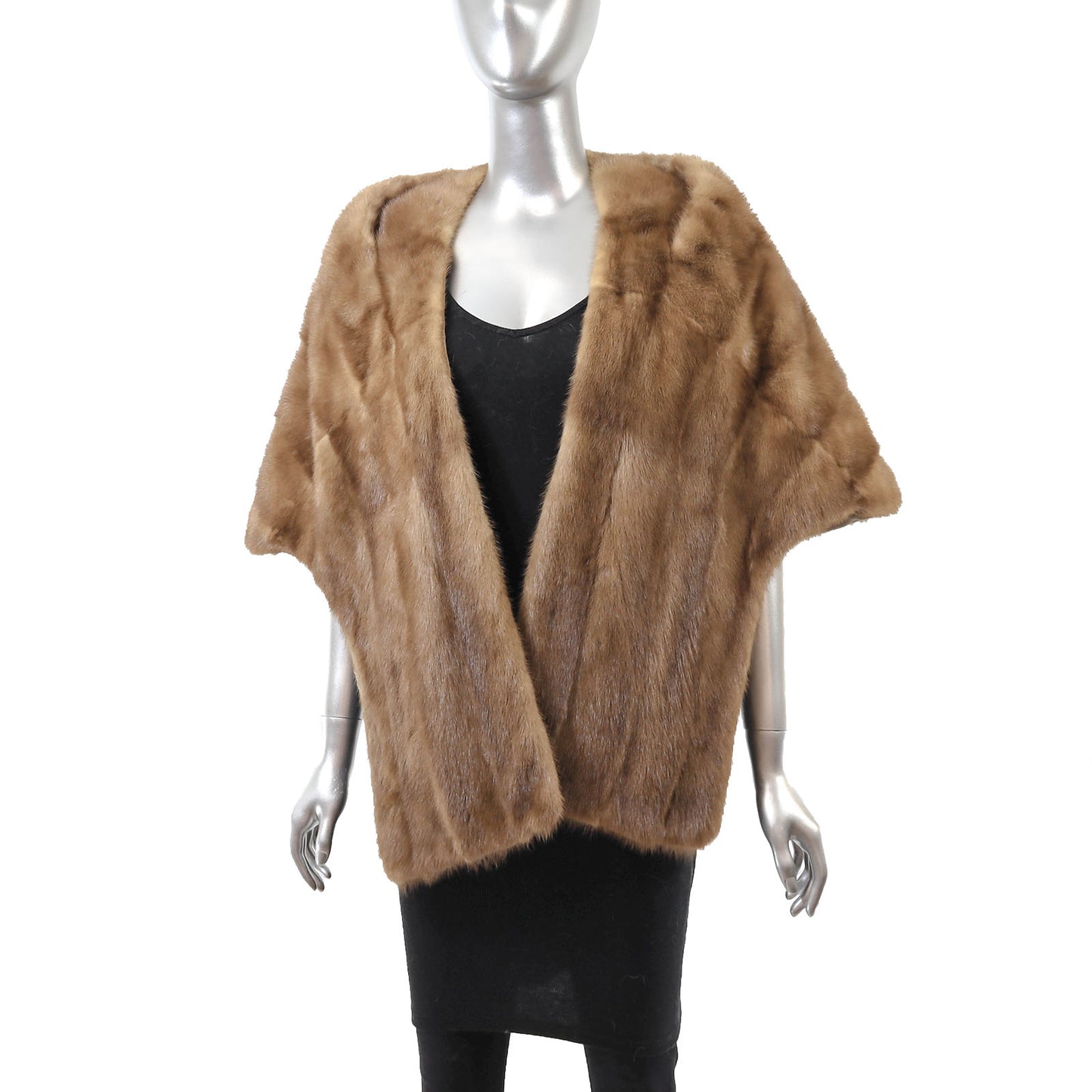 Light Brown Mink Stole- Size Free