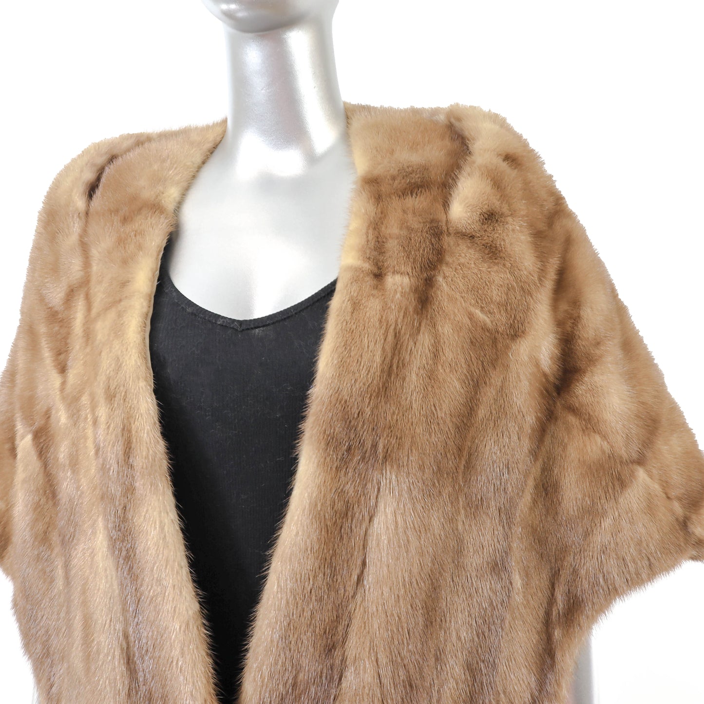 Light Brown Mink Stole- Size Free