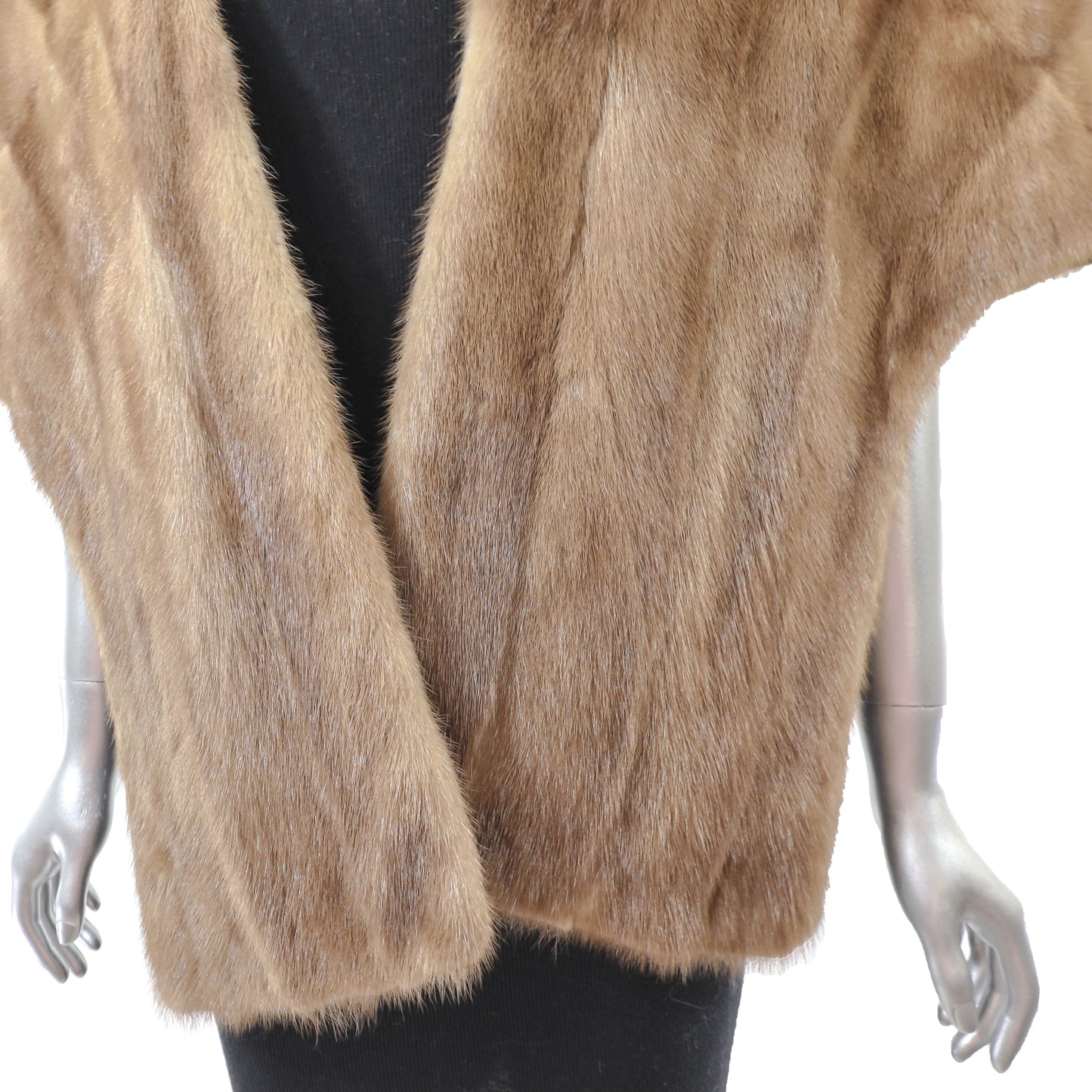 Light Brown Mink Stole- Size Free