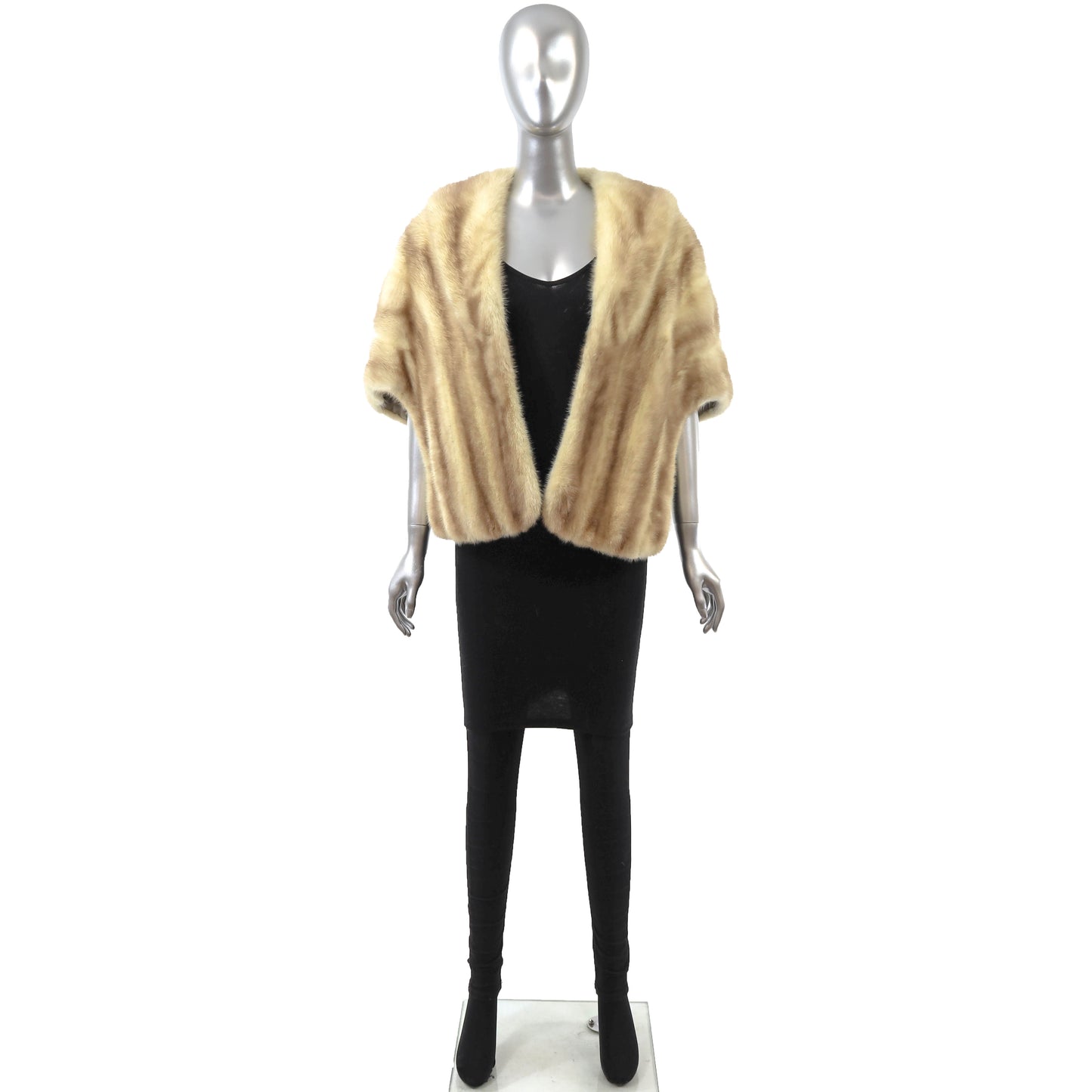 Ivory Mink Stole- Size Free