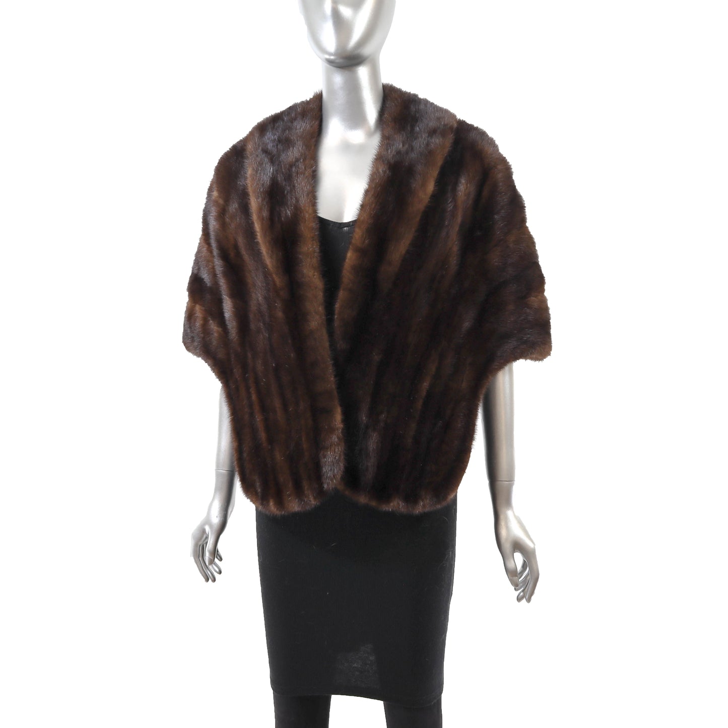 Brown Mink Stole- Size Free