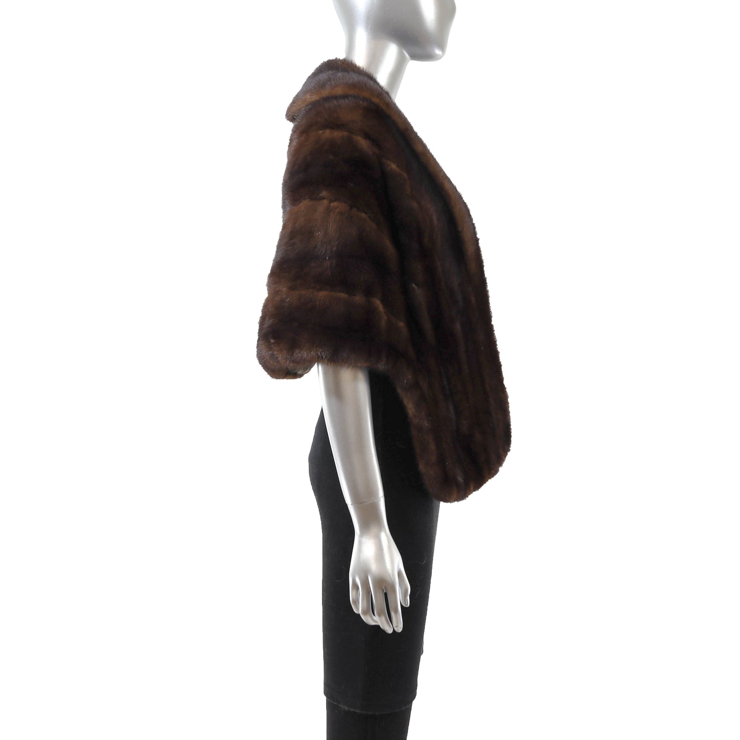 Brown Mink Stole- Size Free