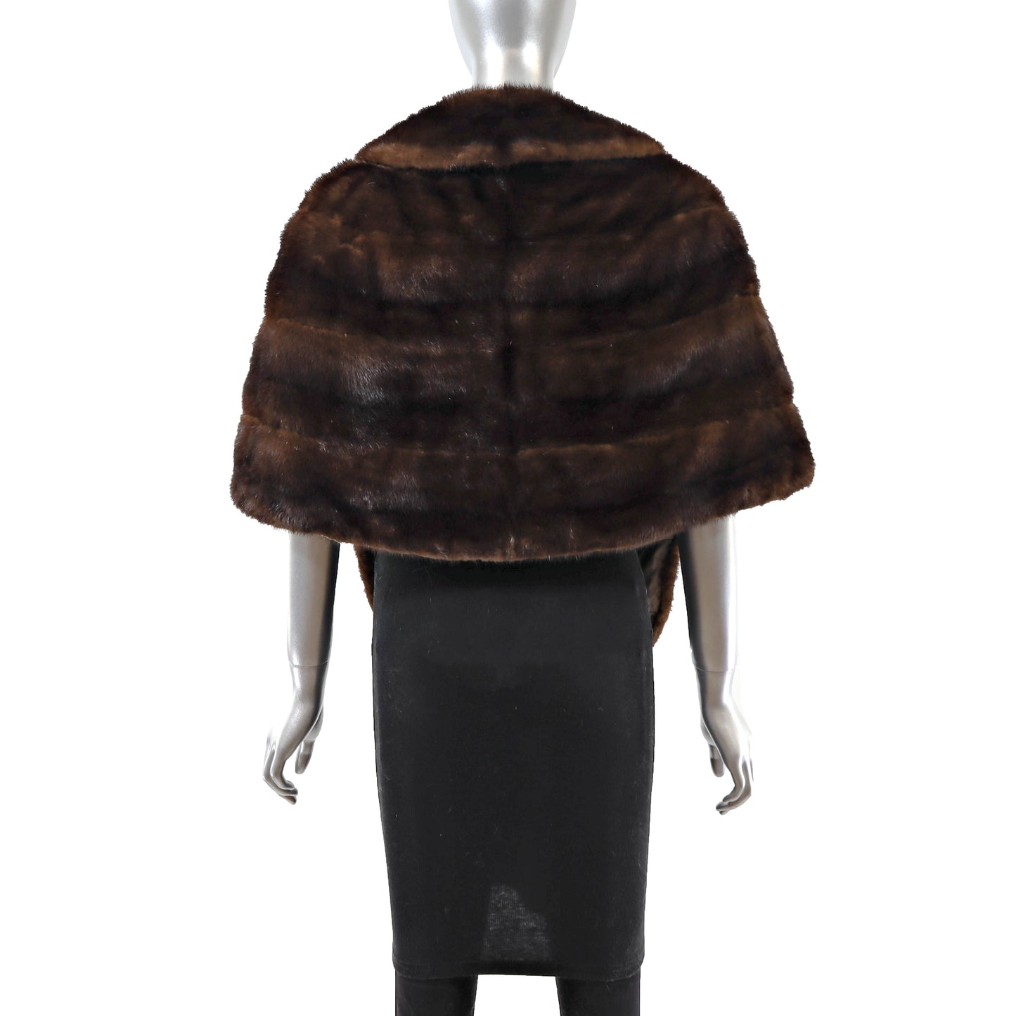 Brown Mink Stole- Size Free