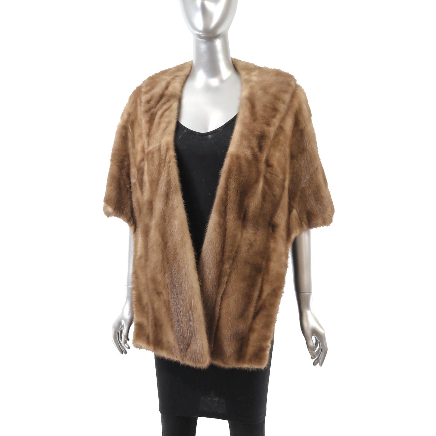 Light Brown Mink Stole- Size Free