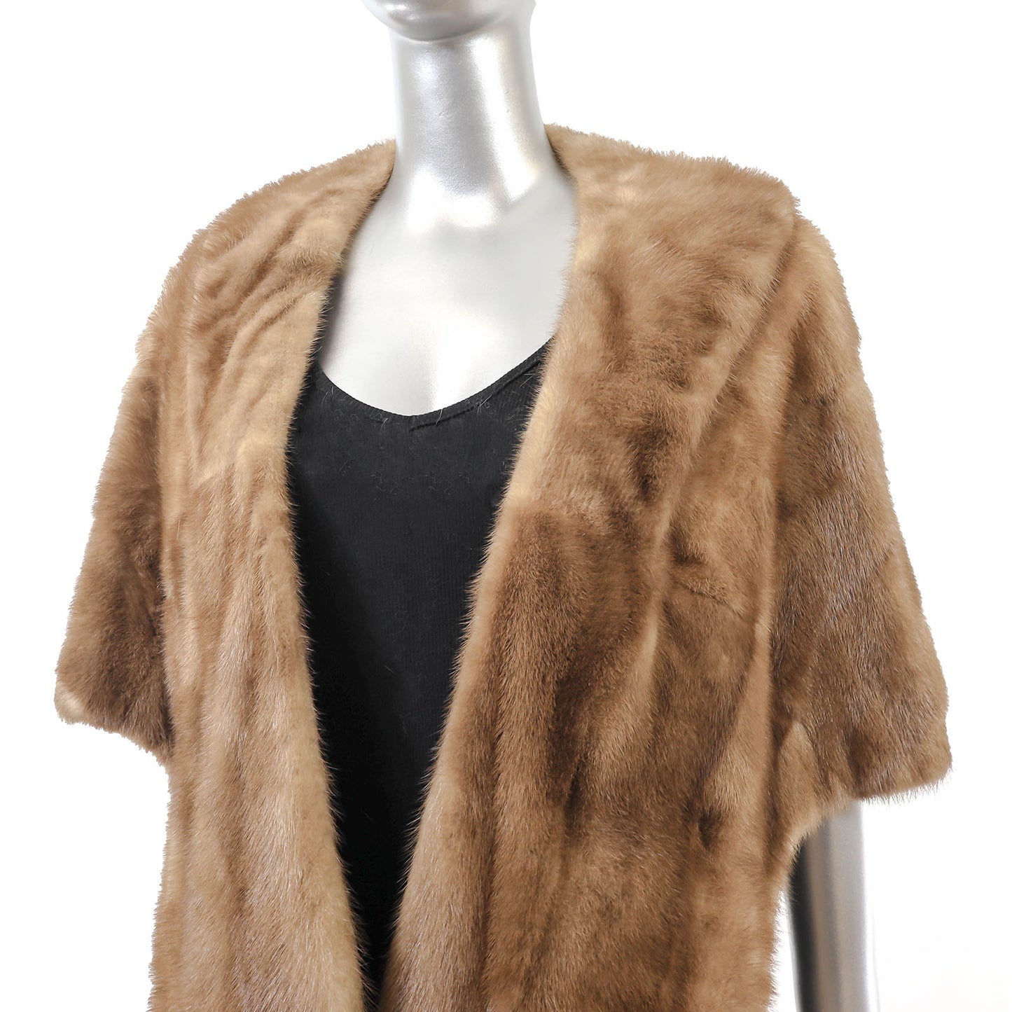 Light Brown Mink Stole- Size Free