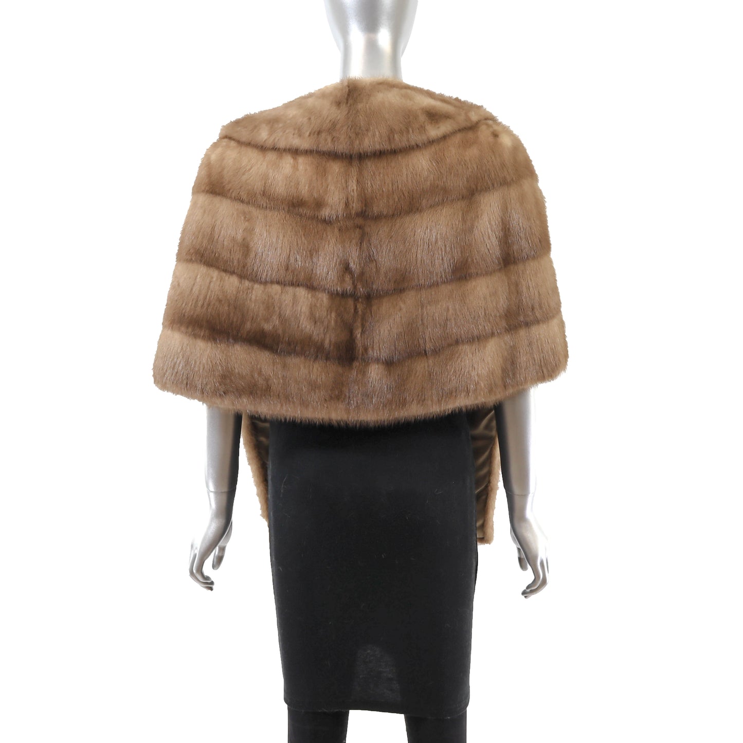 Light Brown Mink Stole- Size Free