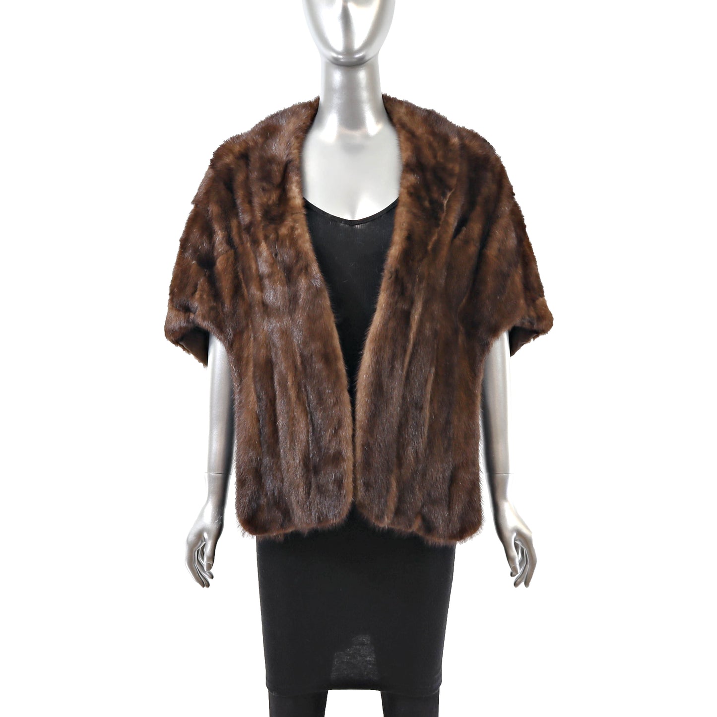 Brown Mink Stole- Size Free