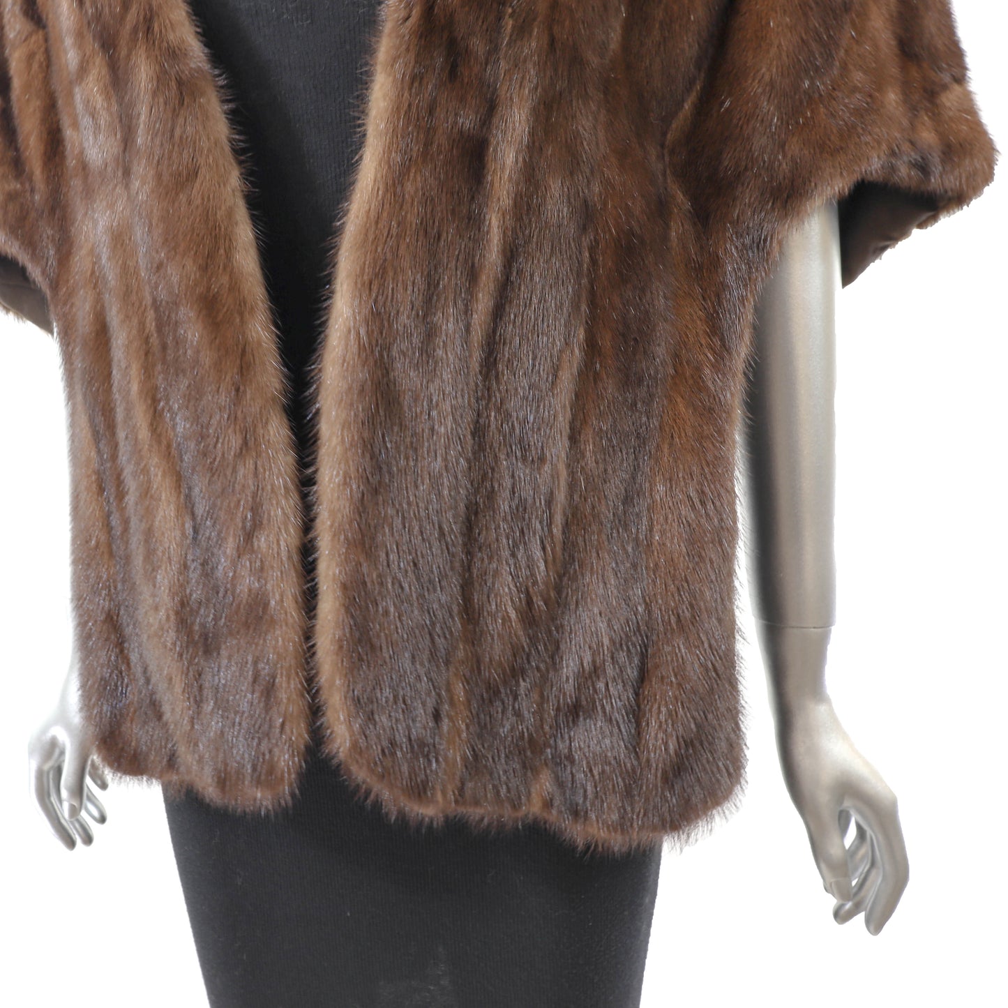 Brown Mink Stole- Size Free