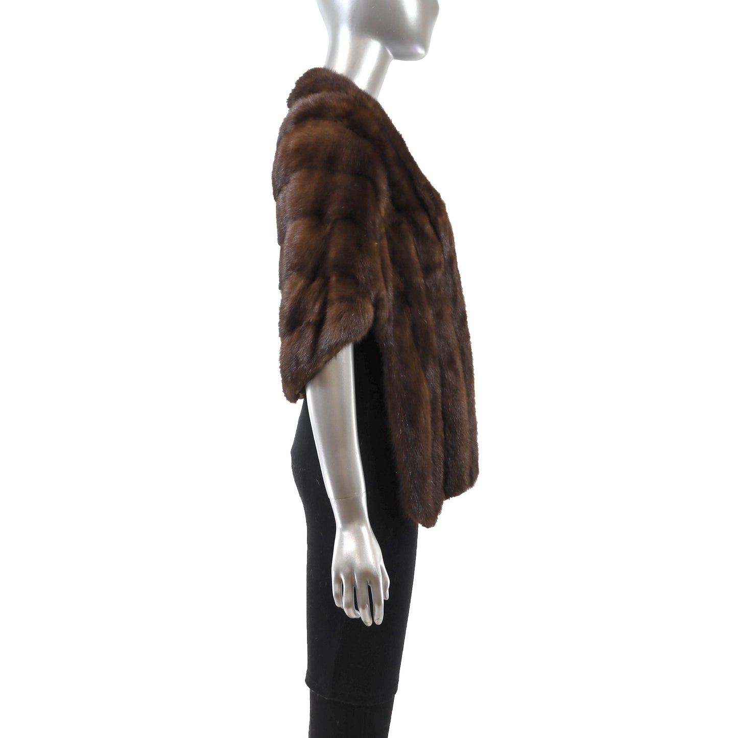 Brown Mink Stole- Size Free