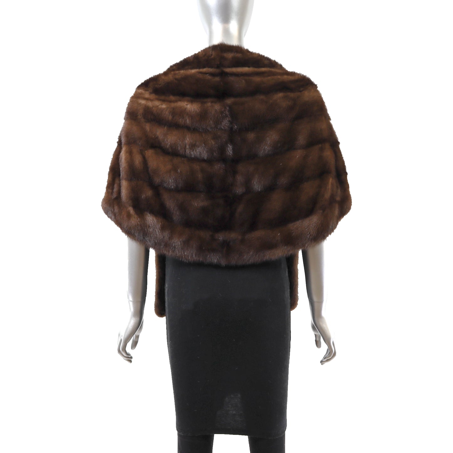 Brown Mink Stole- Size Free