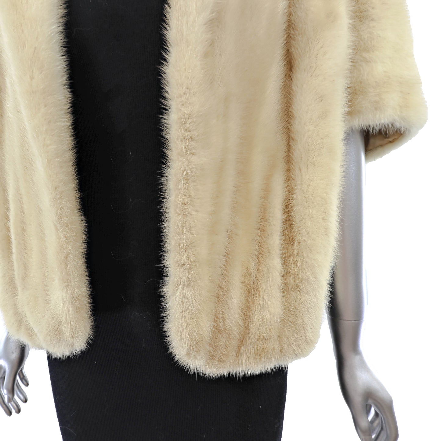 Ivory Mink Stole- Size Free