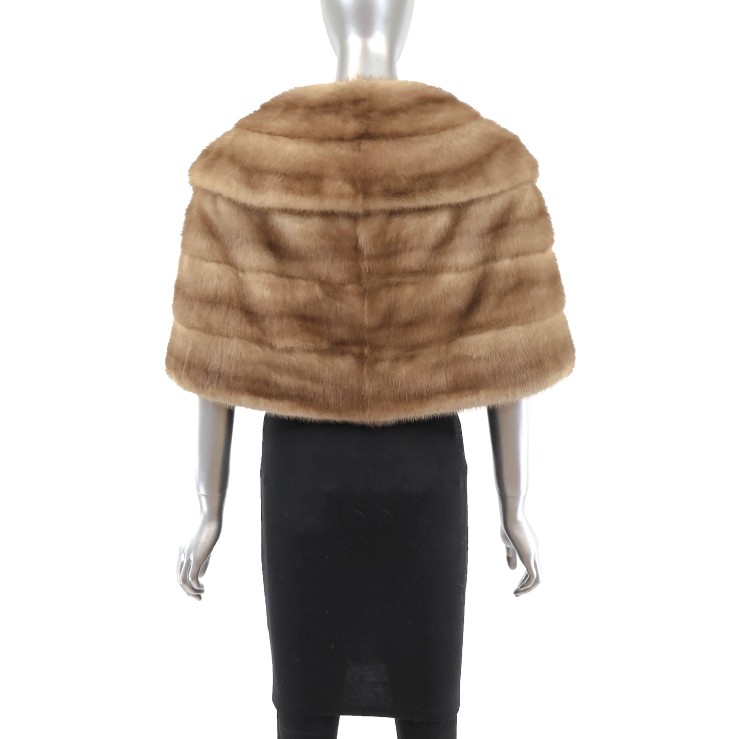 Light Brown Mink Stole- Size S