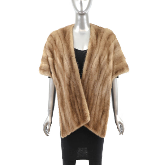 Autumn Haze Mink Stole- Size Free