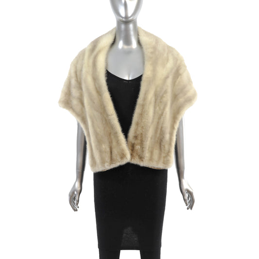 Tourmaline Mink Stole- Size Free