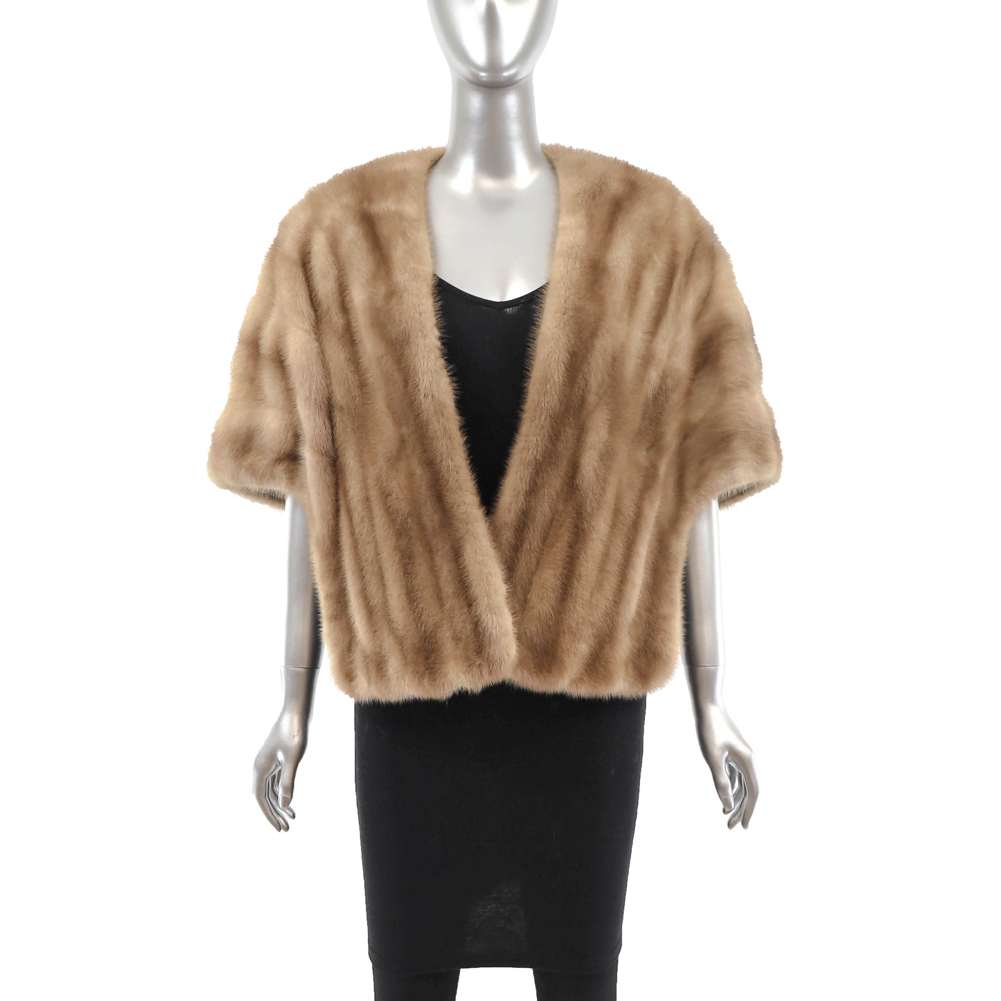 Light Brown Mink Stole- Size Free