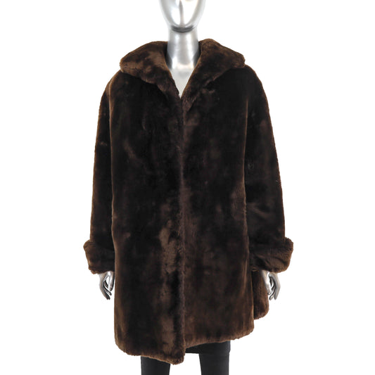 Mouton Coat- Size XL