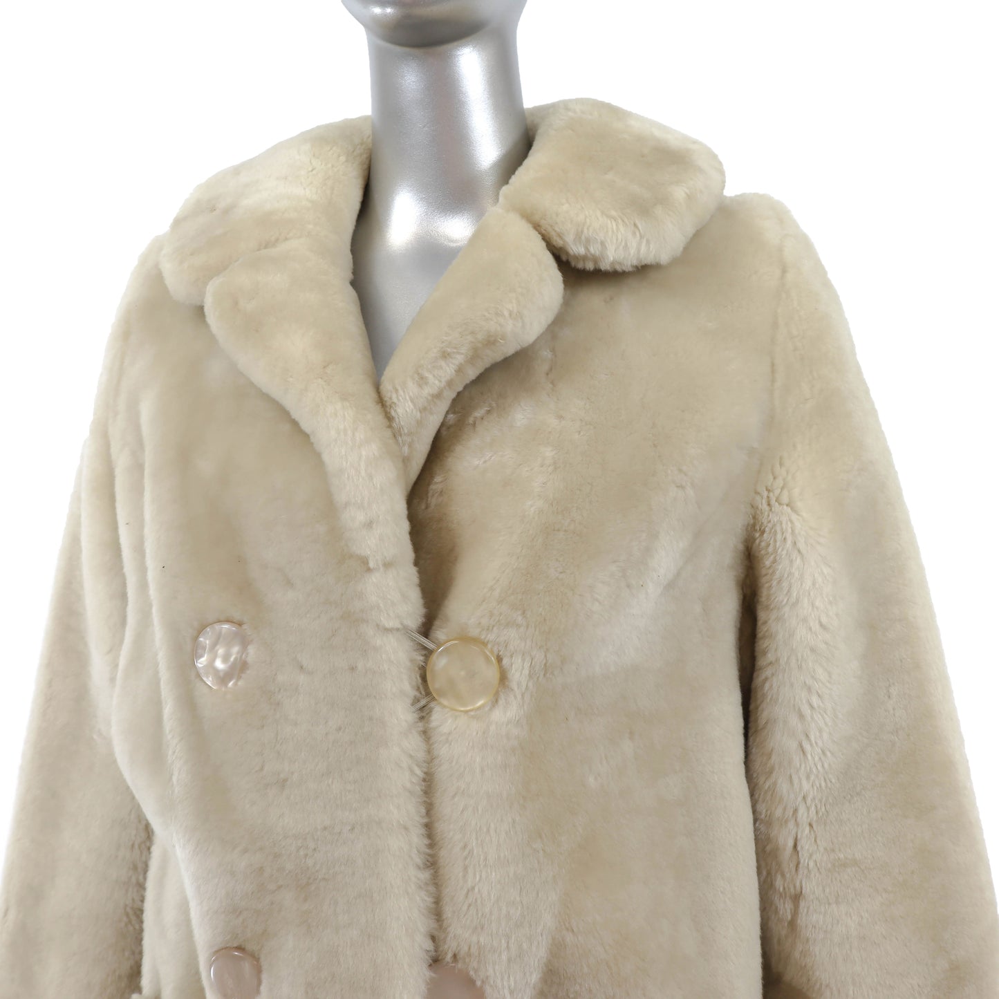 Beige Mouton Jacket- Size S